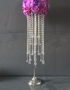 Düğün Koridor Dekor için Sofra Düğün Dekorasyon akrilik Metal Vazo