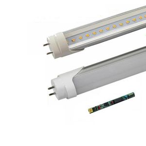 Högkvalitativa T8 LED-rörljus 4FT 18W 22W LED-fluorescerande rör Glödlampor Varm naturlig Cool Vit AC85-265V