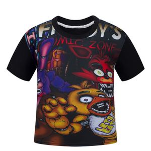 110-150 cm Teddy bear's five night harem 5 at Freddy wear cartoon T-shirts short sleeved children's tops boys Cosplay for sale 4-13 years