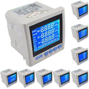 Freeshipping 3 P Trifásico LCD Multifuncional Digital Volt Amp Medidor de Energia de Acumulação de Energia RS-485 Rede de Mesa