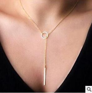 Hot Fashion Gold Necklace Choker Wholesale Female Clavicle Short Chain Necklace Sweater Chain Necklace Punk Girl