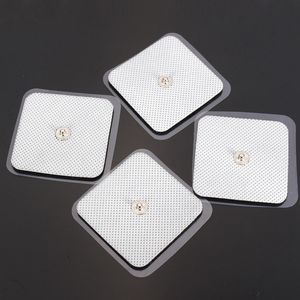 10 pairs Electro Stimulation Stud Pads 5x5cm TENS EMS MACHINE ELECTRODE PAD REUSABLE LONG-LIFE Self Adhesive For Massage Digital Therapy