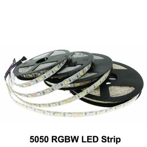 RGBWW/RGBW LEDストリップライトIP65ウォータープルーフRGBカラー3000K/6000K 16.4ft 300 LED 5050テープライト付きロープ照明