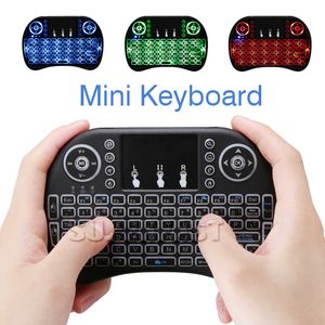 Air Mouse Keyboard Rii i8 Mini Wireless Keyboard Android Tv Box Remote Control Backlight Keyboards Used For S905W S912 In Box on Sale