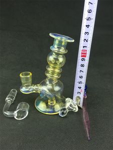 Gfst glass hookah, drill tower smoking pipe, bubbler 14 mm joint, factory direct price concessions