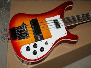 Guitare basse 4 cordes personnalisée de haute qualité 4003 basse électrique en Cherry Burst livraison gratuite