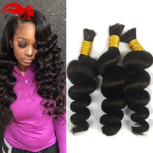 Hannah Unprocessed Brazilian Loose Wave Micro mini Braiding Bulk Hair Human Hair For Braiding Bulk No Attachment Human Braiding Hair Bulk