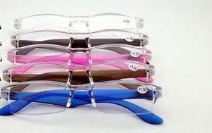 (20 adet / grup) Unisex şeffaf okuma gözlükleri plastik okuyucular karışık renkler güç gücü +1.00 den +4.00