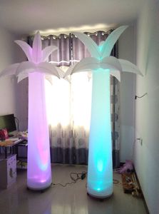2,4 m H Fantastisk LED -upplyste uppblåsbara palmer för palmer för parti för partiexamen