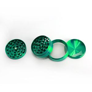 Herb Grinder Tabacco Spice Crushe 50MM Denti CNC 4 Parti Fumatori In Lega Di Zinco Metallo 6 Colori