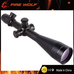 Wholesale red green reticle scopes resale online - FIRE WOLF M1 X50 Tactical Optics Riflescope Red Green Dot Reticle Fiber Sight Rifle Scope mm Tube