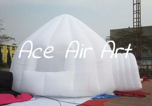 Air suportado Igloo Dome Igloo Kisok White Inflável Produto Stall Conces para venda de quintal com logotipo personalizado