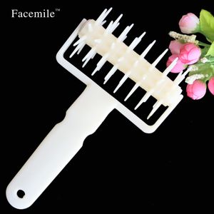 Wholesale- Baking Tools DIY Plastic Pizza Cookies Dough Roller Pastry Pie Needle Wheels Cutter Sewing Machine Cake Bread Hole Punch