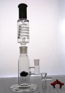 Nyaste flyttbara bongs glasvattenrör Stor Bong Rökning Rör Rak Typ med oljeplattform 18 mm Kvinna