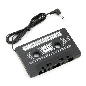 Wholesale 50pcs/lot 3.5mm Universal Car Audio Cassette Adapter Audio Stereo Cassette Tape Adapter for MP3 Player Phone BLACK