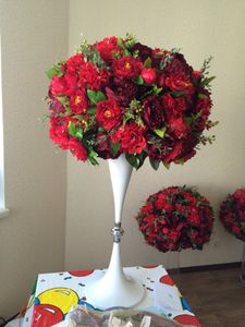 Mental Bröllop Centerpiece och Flower Stand / Wedding Party Decoration Design Mandap