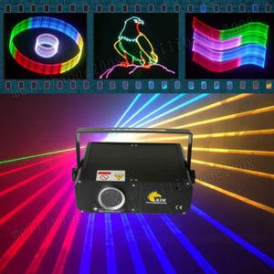 Mini 1W RGB Laser 2D / 3D med SD-kort Laserstråle animering för Disco / DJ / Steg / KTV / Pub / Party / Wedding Laser Lighting Projektor Myy