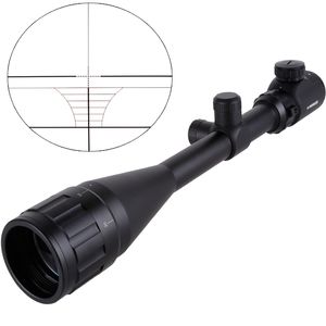 2017 New 6-24x50 AOE Riflescope R&G illuminated Riflescope Reticle sniper Scope for hunting scope free shipping