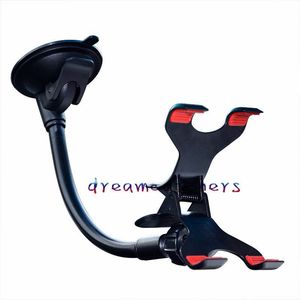 Wholesale double suction mount resale online - Universal Car Windshield Suction Cup Mount Rotating Stand Holder Double Clip Swivei Holder Bracket for iphone Samsung LG Cell phone GPS