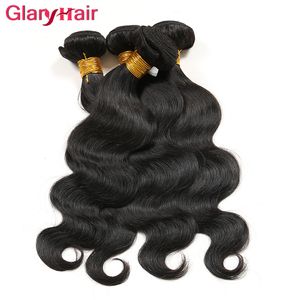 Glary Hair Products Najlepiej sprzedający przedmioty Nieprzetworzone Tanie Mongolskie Ciało Wave Virgin Włosy Wiązki 4 sztuk za dużo Darmowa Wysyłka