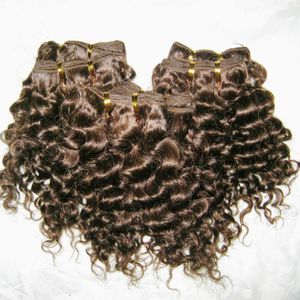 Brand New atacado encaracolado cabelo humano peruano 8 pçs / lote estilo fresco nobre extensão