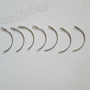 Partihandelfri frakt C-stil böjda nålar för hårväv /hårvävningsnålar /vävmaskin Synållängd 6,5 cm
