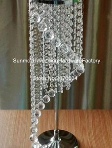 novo item de mesa de casamento top candelabro de cristal de flores peças centrais para casamentos