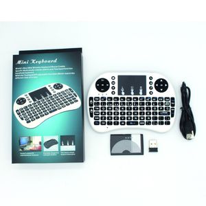 Com bateria i8 mini teclado sem fio rf 2.4g mouse touchpad teclado portátil para jogos multimídia pc android tv windows x-box player