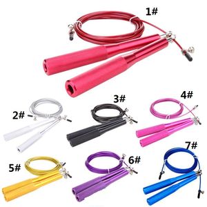 2017 Speed Jump rope ball bearing Metal handle Stainless steel cable Skip rope for MMA/ Boxing/ Crossfit Fitness 3m 10ft 20 pieces up