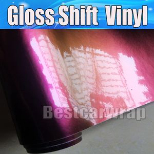 sunrise Gloss Rainbow Drift Car Wrap Vinyl Film With Air bubble Free Vehicle graphics union Covering Flip Flop Car Shift Foil Size:1.52*20M/Roll