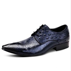 2017 New Fashion Crocodile Style Men Dress Shoes Uomini di alta qualità Oxford, Oxford Shoes For Men, Scarpe da abito da sposa