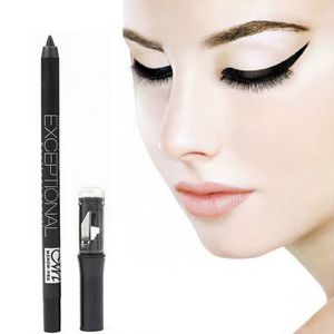 Lápis delineador preto caneta sobrancelha impermeável maquiagem beleza comestics eye liner maquiagem olhos com apontador de lápis