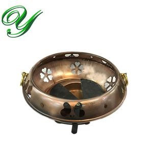 Mini outdoor picnic alcohol camping stove windproof metal portable chafing heater copper hotpot cooker buffet food warmer holder fondue