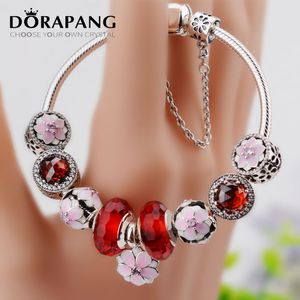 Dorapang European and American Style Charm Bransoletki Popularne 925 Sterling Silver Piękna Biżuteria Dla Kobiet Dziewczyna Mix Zamów Darmowa Wysyłka