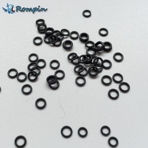 Rompin 100pcs/bag 3.1mm 3.7mm Carp Fishing Round Rig Ring fishing tackle accessories Quick change O rings