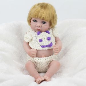 11 Silicone Nyfödd Baby Boy Doll Mode Förtjusande Ny Born Doll Toy LifeLike Babies Fake Doll Vattentät Reborn Dolls
