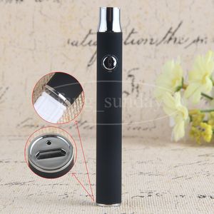 510 Vape USB Passthrough Alt Şarj Ayarlanabilir Değişken Gerilim Buharlaştırıcı Kalem Kartuşu 350mAh Önceden Ön Isıtma Kiti ECIGS Düğmeli Pil