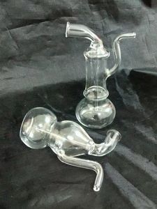 Multi-typ Small Hood Glass Glass Bongs Tillbehör Glas rökrör Färgglada mini Multi-färg Handrör Bästa sked Glas