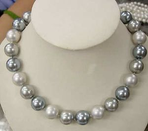 Collana di perle di conchiglia multicolore da 12 mm