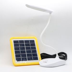 LED tactile marche / arrêt interrupteur 6w solaire lampe de bureau alimenté enfants protection des yeux étude lecture gradateur USB rechargeable Led lampes de table