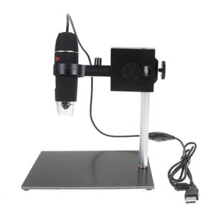 Freeshipping USB Cyfrowy Mikroskop Naprawa Magnifier 8LED 500X USB Digital Microscope Holder Powiększenie Lampka lutownicy