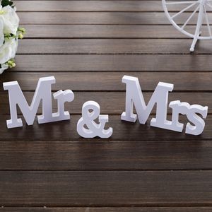 Panneau de mariage Photographie Prise de photographie Décoration de mariage Personnalisé MRS PVC Plaques debout Signes Fournitures