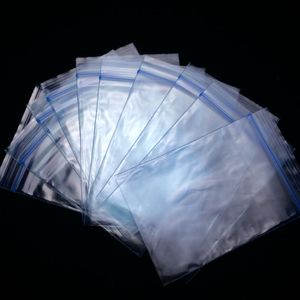 100 pcs/lot 7.5x11.5 cm Convenient PE Packaging Bags Transparent Plastic Gift For Rings Earrings Jewelry Mini Herb Bag