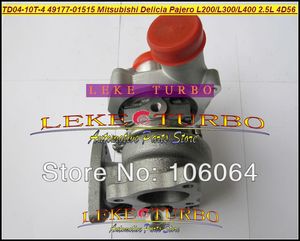 Turbo td04 49177-01515 49177-01503 49177-01504 turbocompressor para mitsubishi l300 4wd delicia pajero shogun l200 l400 2.5L D 4D56 Água resfriada