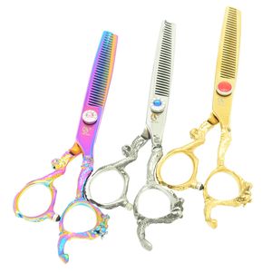 6.0Inch Meisha Dragon Handle Hair Scissors JP440C Hairdressing Scissors Barber Thinning Scissors Hairdresser Razor Haircut,HA0285