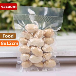 8x12cm 0.16mm Vacuum Nylon Clear Cooked Food Saver Storing Packaging Bags Meat Snacks Hermetic Storage Heat Sealing Plastic Package Pouch