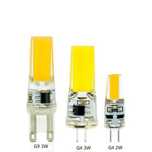 Led-lampe G4 3w 12v großhandel-Real Power LED G4 G9 Lampe AC DC V V W W COB SMD LED Beleuchtung Lichter ersetzen Halogen Strahler Kronleuchter