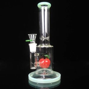 11'' Bongs Glass Hookahs Bong Water Pipe Oil Rig 18.8mm Male Joint Apple Bubbler Bongs