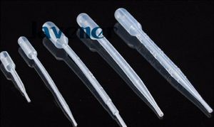 Toptan- 100pcs 1ml/2ml/3ml/5ml/0.5ml şeffaf pipetsafe plastik göz damlası transfer dereceli pipetler