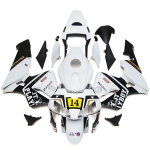 3 hediye Yeni Sıcak ABS motosiklet Fairing kitleri Için 100% Fit Honda CBR600RR F5 2003 2004CBR600 600RR 03 04 kaporta seti güzelSiyah beyaz